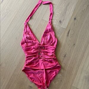 Pink One Piece Swimsuit